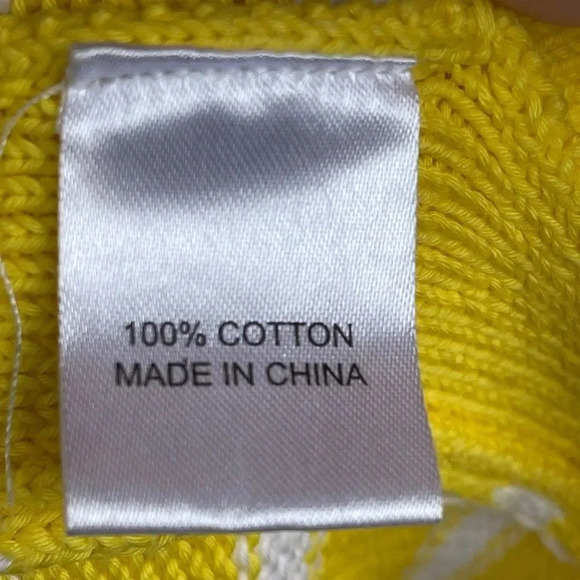 TUCKERNUCK  yellow  Stripe Bar Harbor Sweater XXL - Picture 9 of 10